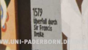 1579 Überfall durch Sir Francis Drake