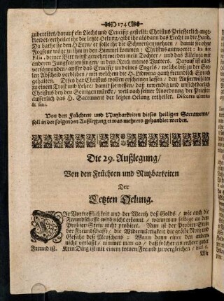174-185, 29. - 30. Außlegung