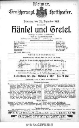 Hänsel und Gretel