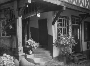 Privateingang des Hotels Posthof in Bacharach