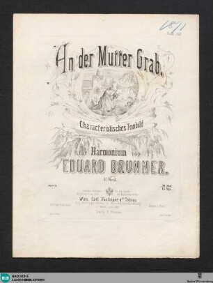 An der Mutter Grab : characteristisches Tonbild für Harmonium; 37. Werk