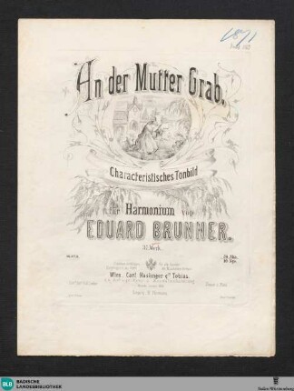 An der Mutter Grab : characteristisches Tonbild für Harmonium; 37. Werk