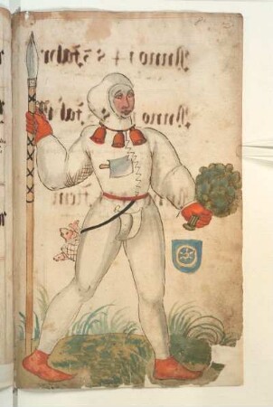 Schembartläufer mit Wappen, 1451