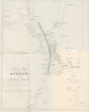 Sketch map of Burma and adjacent countries