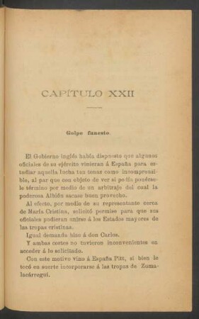 Capítulo XXII - Golpe funesto.