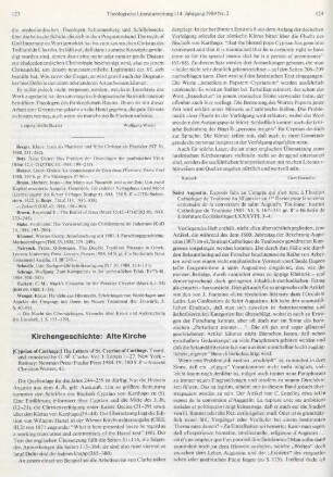 124-125 [Rezension] Saint Augustin