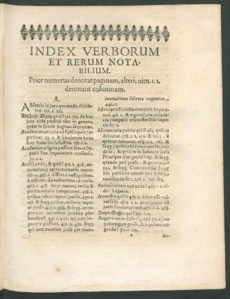 Index Verborum Et Rerum Notabilium.