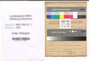 Entnazifizierung Hildegard Holte , geb. 31.03.1913 ()