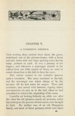 Chapter V. A wonderful likeness