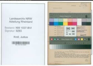 Entnazifizierung Justus Kroll , geb. 02.11.1900 (Stadtinspektor)
