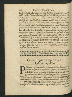 Capitis Quarti Epistolae ad Ephesios expositio.