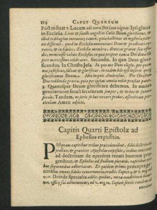 Capitis Quarti Epistolae ad Ephesios expositio.