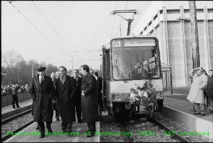 Anbindung der Straßenbahnstrecke der Albtal-Verkehrs-Gesellschaft (AVG) an das Gelände des Kernforschungszentrums Karlsruhe (KfK)