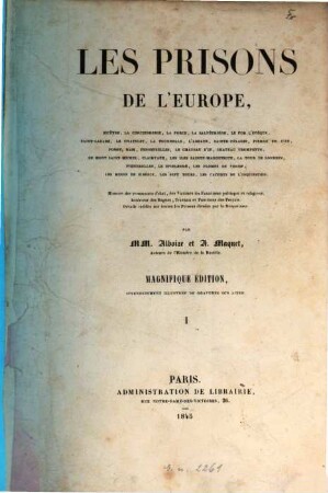 Les prisons de l'Europe, 1