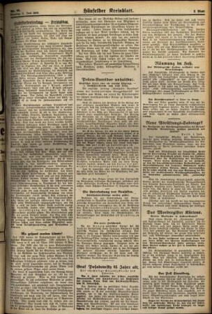 Zweite Ausgabe vom Dienstag, den 03. Juni 1930.