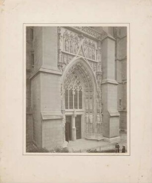 Lausanne, Portal der Kathedrale.