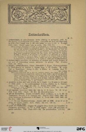 Zeitschriften (Nr. 1-123)