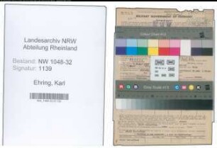 Entnazifizierung Karl Ehring , geb. 02.01.1894 (Angestellter)