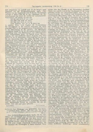 109-112 [Rezension] Lehnert, Hans, Kirchengut und Reformation