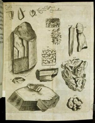 Tab. I. Classis I. Lapides Crystallini.