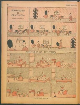 Aventuras del rey petiso [Cómic] : S. M. y el viento