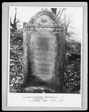 Grabstein von Klara Rosenberg, gestorben 1887