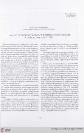 56: Barokowy ołtarz główny w kościele pocysterskim w Gościkowie-Paradyżu