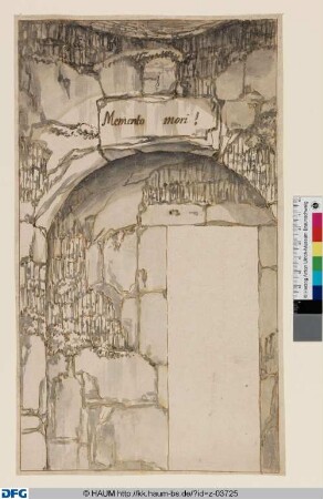 Salzdahlum: Entwurf für eine Wanddekoration in der Eremitage
