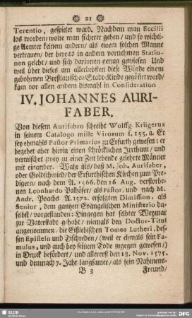 IV. Johannes Aurifaber