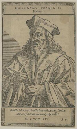 Bildnis des Hieronymus von Prag