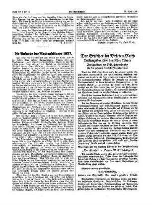 Die Aufgabe der Austauschlager 1937