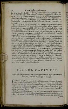Vierde Capittel. Verscheyde dingen moeten nootsaeckelijck bepaalt zijn tot de werckmaniere, om een tekeningh te maken.