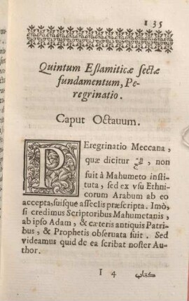Caput Octauum.
