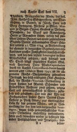 Neue Samlung von Staats-Schriften zur Erläuterung der neuesten Welt- und teutschen Reichs-Geschichten, nach Ableben Kayser Carl des Siebenden. 1, 1. 1745