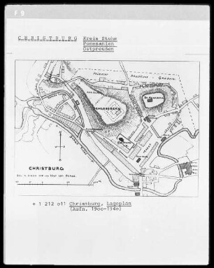 Lageplan von Christburg