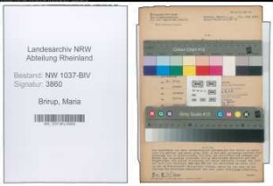 Entnazifizierung Maria Brirup , geb. 19.04.1918 ()