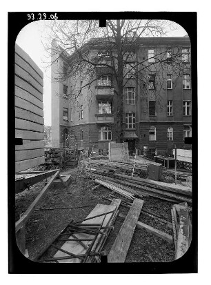 Berlin-Friedenau, Südwestkorso 1. Wohnhäuser. Hoffront