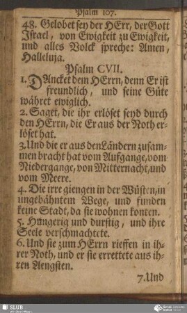 Psalm CVII
