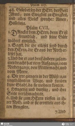 Psalm CVII