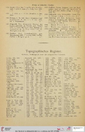 Topographisches Register