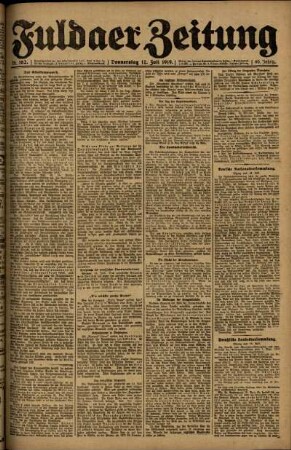 Ausgabe vom Donnerstag, den 17. Juli 1919.