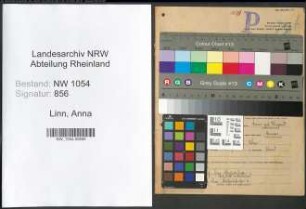Entnazifizierung Anna Linn , geb. 25.05.1913 ()