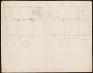 Wohnhaus Dannenberger, Berlin-Tiergarten: Grundriss Erd- und Obergeschoss