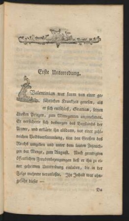 Erste Unterredung