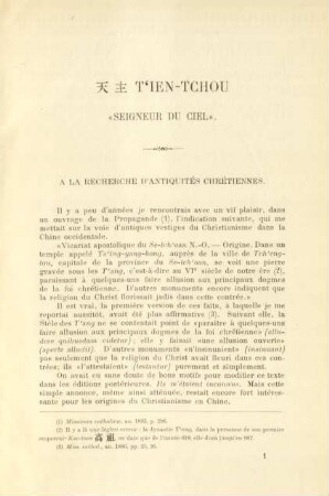 A la recherche d'antiquités chrétiennes