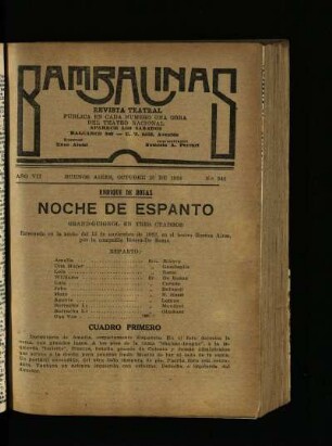 Noche de espanto : gran guignol en tres cuadros