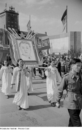 Koreanische Demonstranten