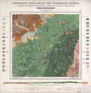 [5243] Burkhardtsdorf, Geologische Spezialkarte des Königreichs Sachsen