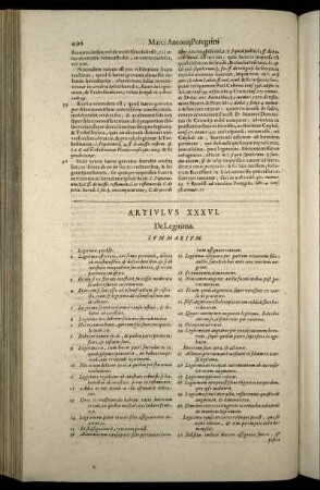 Articulus XXXVI. - Articulus XXXVII.