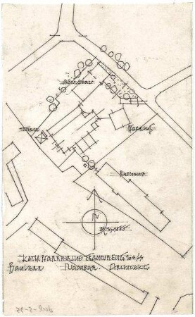 Döllgast, Hans; Traunreut (Bayern); Kath. Pfarrkirche "Zum Heiligsten Erlöser" - Lageplan
